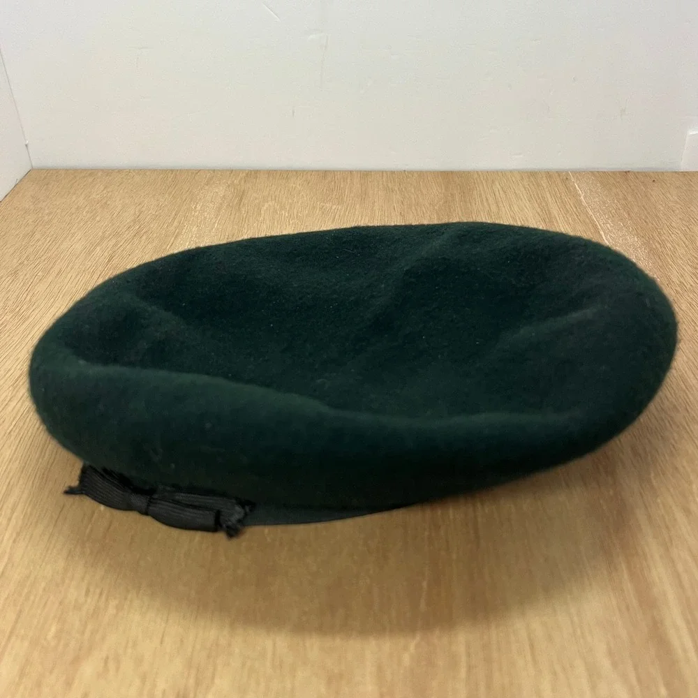 Bancroft Beret Mens 7 Green Army US Military Wool Ranger DLA100-91-D-4056 Uni